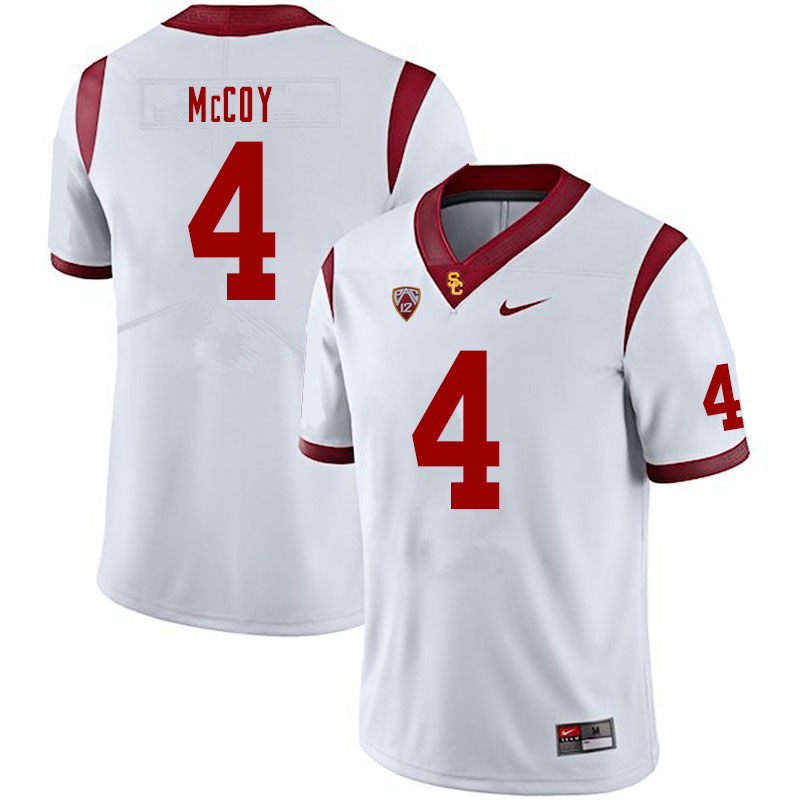 Men #4 Bru McCoy USC Trojans College Football Jerseys Sale-White - Click Image to Close
